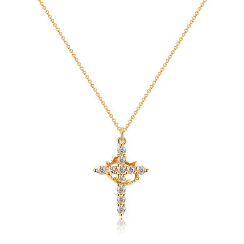 FaithCrown™ Cross & Crown Necklace