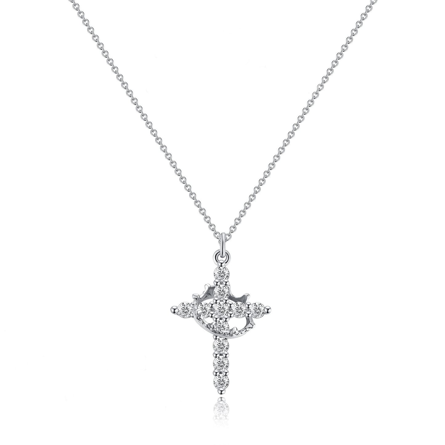 FaithCrown™ Cross & Crown Necklace