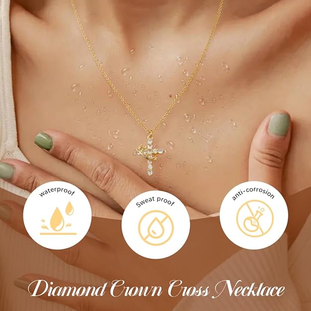FaithCrown™ Cross & Crown Necklace