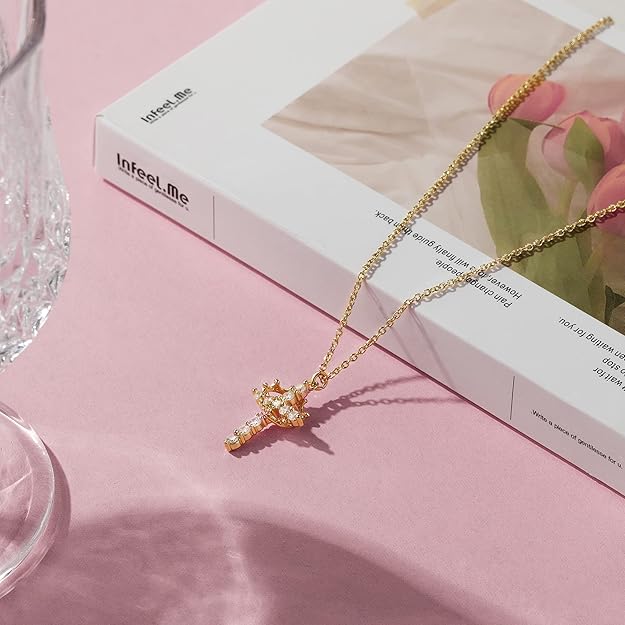 FaithCrown™ Cross & Crown Necklace