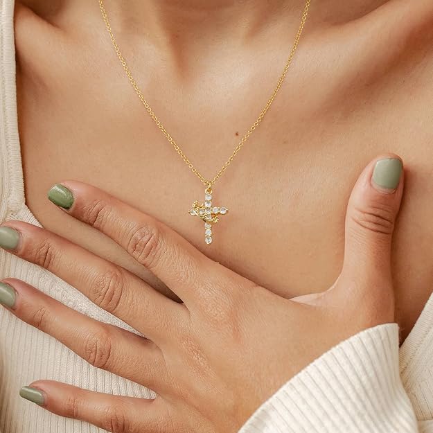 FaithCrown™ Cross & Crown Necklace